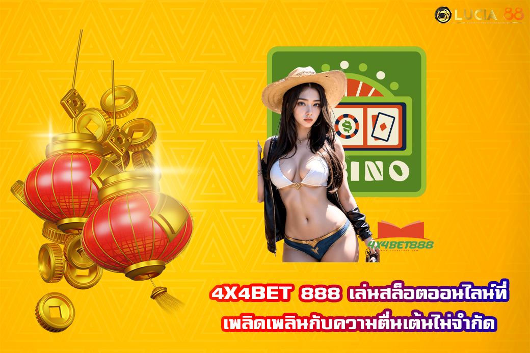 4X4BET 888 เล่นสล็อตออนไลน์ที่ เพลิดเพลินกับความตื่นเต้นไม่จำกัด